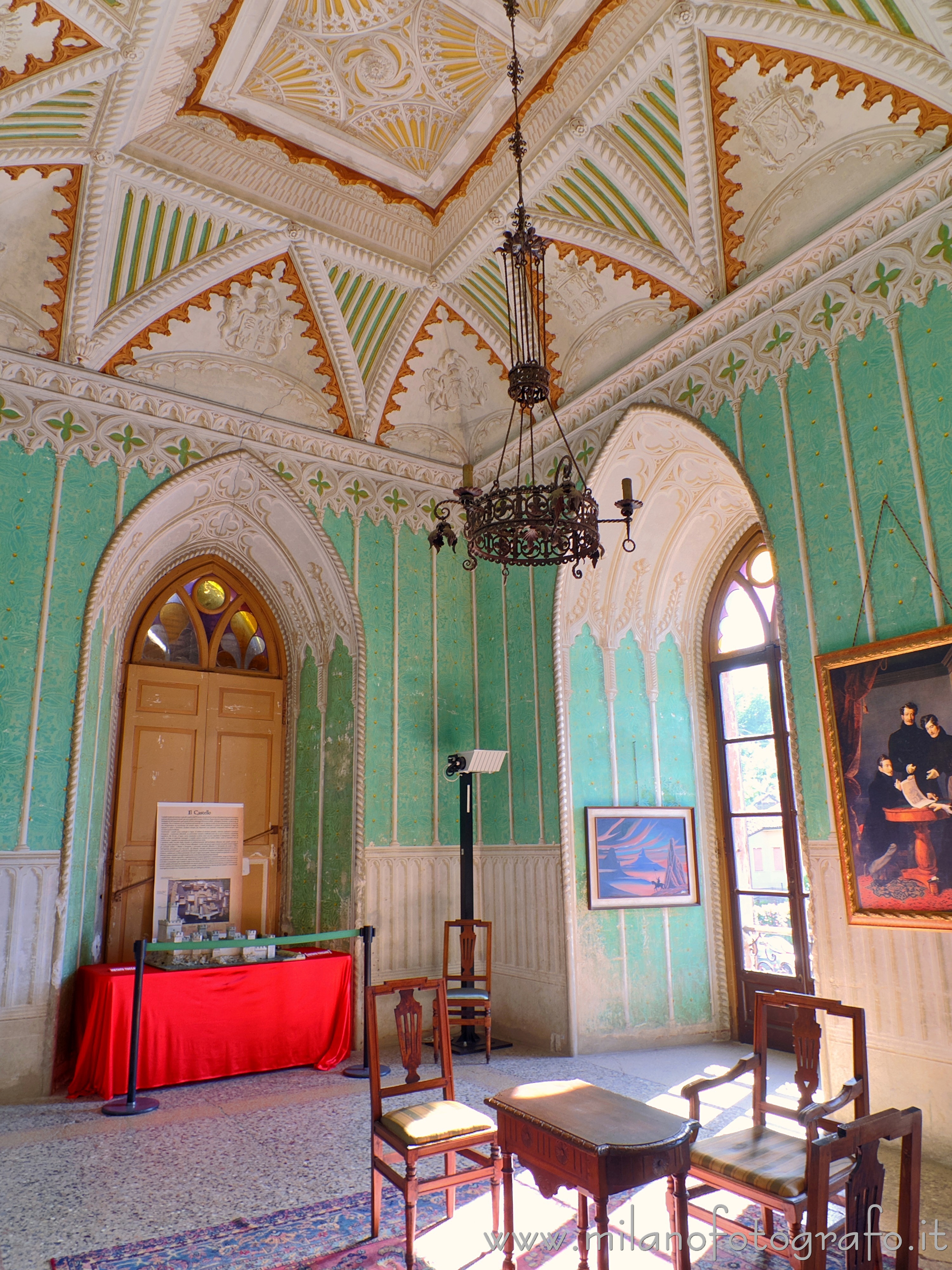 San Colombano al Lambro (Milano) - Sala verde del Castello di San Colombano al Lambro - Foto a piena risoluzione